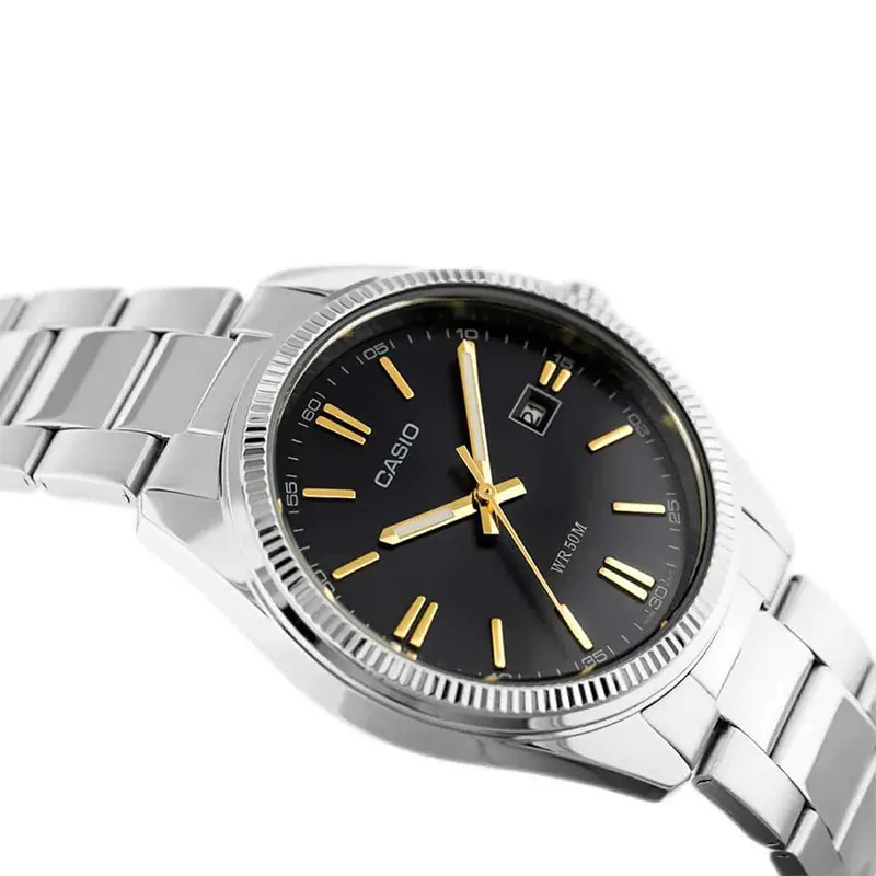 Casio Black Dial Fashion Men's Watch- MTP-1302D-1A2V